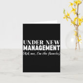 Carte Funny Fiancee Under New Management Matching Fiance (Fleur jaune)
