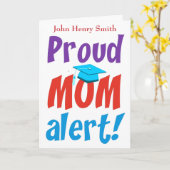 Carte Funny Fier Maman Graduation Félicitations (Fleur jaune)