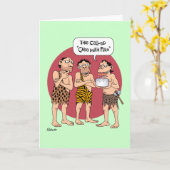 Carte Funny "Fire Cake" Birthday (Fleur jaune)