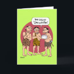 Carte Funny "Fire Cake" Birthday<br><div class="desc">Caricature amusante Carte de voeux pour un homme ou une femme</div>