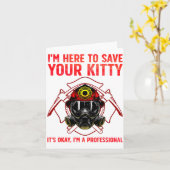 Carte Funny Firefighter Art For Men Women Fireman Gag Fi (Fleur jaune)