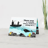 Carte Funny Fisherman Birthday Card (Devant)