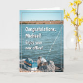 Carte Funny Fishing Retirement Card (Fleur jaune)