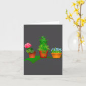 Carte Funny Floral Plant Manager Front And Back Design  (Fleur jaune)