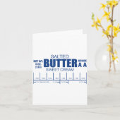 Carte Funny Foodie Baker Baking Salted Butter  (Fleur jaune)