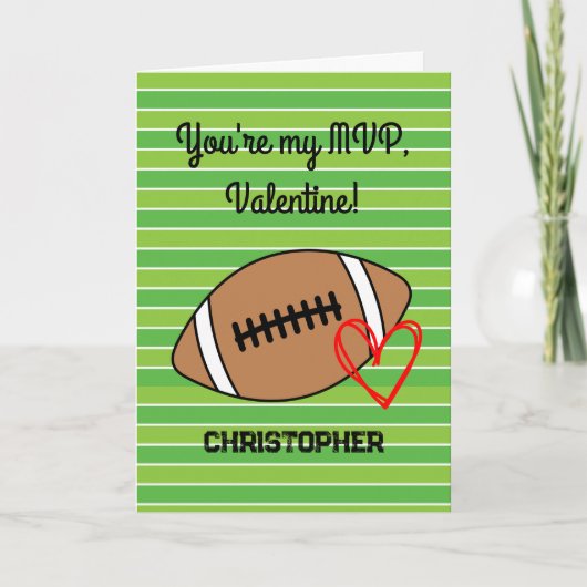 Carte Funny Football Saint-Valentin (Devant)