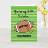 Carte Funny Football Saint-Valentin (Fleur jaune)