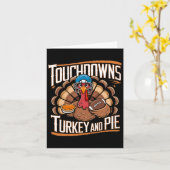 Carte Funny Football Thanksgiving Adults Collection Enfa (Fleur jaune)