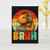 Carte Funny For Capybara Lovers Mens Boys Kids Graphics (Fleur jaune)
