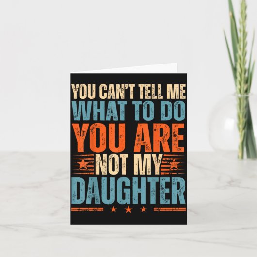 Carte Funny For Father Dad From Daughter Father's Day Da (Devant)