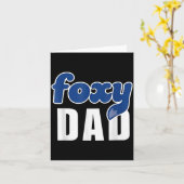 Carte Funny Foxy Dad  (Fleur jaune)