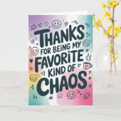 Carte Funny Friend Thank You Card (Fleur jaune)