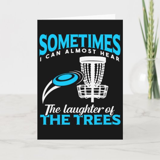 Carte Funny Frisbee Golf Disc Golf Player Men  (Devant)