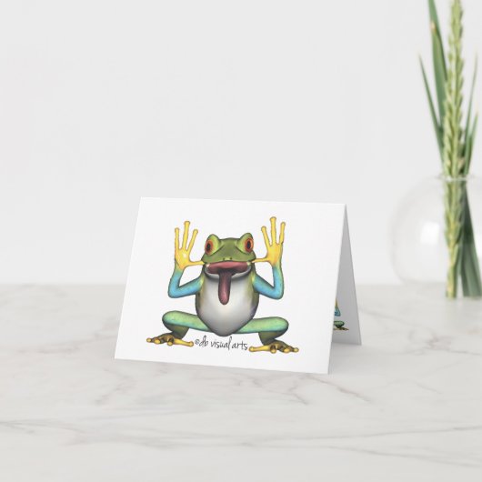 Carte Funny Frog (Devant)