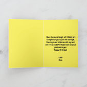 Carte Funny Frog Fils Jaune 30e anniversaire (Intérieur)