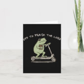 Carte Funny Frog Off To Praise The Lord Christian Scoote (Devant)