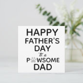 Carte Funny From Dog to Dad Father's Day (Debout devant)