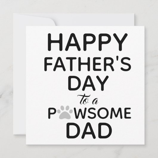 Carte Funny From Dog to Dad Father's Day (Devant)