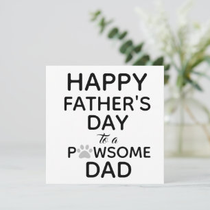 Carte Funny From Dog to Dad Father's Day