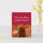 Carte Funny Fruitcake Holiday Card (Fleur jaune)
