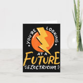Carte Funny Future Electrician Electrical Engineer  (Devant)