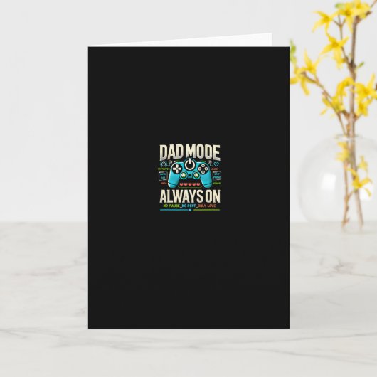 Carte Funny Gamer Dad Father's Day Design Super Daddy Ga (Fleur jaune)