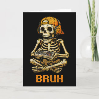 Carte Funny Gamer Skeleton Gamer Teen Boys Video Gaming