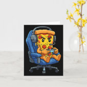 Carte Funny Gamer Zza Gaming Video Game Enthusiast Boys  (Fleur jaune)