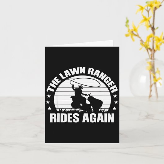 Carte Funny Garden And Mow Fields Sayings The Lawn Range (Fleur jaune)