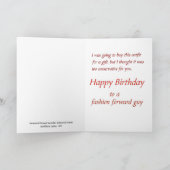 Carte Funny Gay Anniversaire (Intérieur)