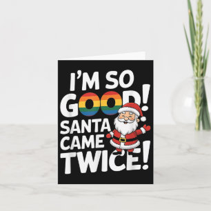Carte Funny Gay Père Noël Lgbt Pun Pride Xma