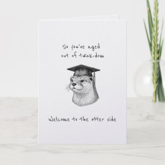 Carte Funny Gay Twink 30th Otter Birthday Card punny