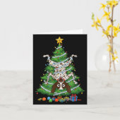 Carte Funny German Shorthaired Inter Dog Christmas Tree (Fleur jaune)