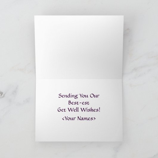 Carte Funny Get Well (Intérieur)