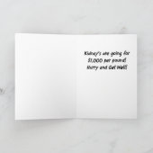 Carte Funny Get Well Card:  Missing Body Parts (Intérieur)