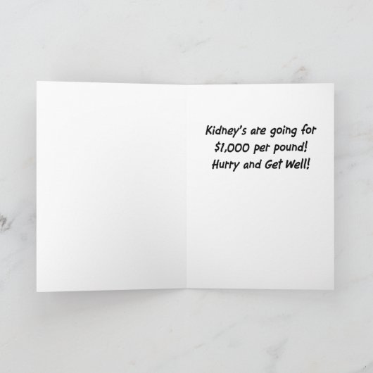 Carte Funny Get Well Card:  Missing Body Parts (Intérieur)