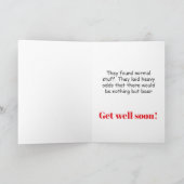 Carte Funny get well wish for beer lover (Intérieur)