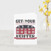 Carte Funny Get Your Ugly Yella No-good Keister Off My P (Fleur jaune)