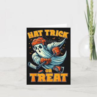 Carte Funny Ghost Ice Hockey Player Halloween Costume Me