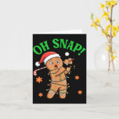 Carte Funny Gingerbread Golf Christmas Cookie Oh Snap Sa (Fleur jaune)