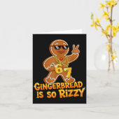 Carte Funny Gingerbread Is So Rizzy Christmas 67 Gen Alp (Fleur jaune)