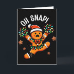 Carte Funny Gingerbread Man Pajamas &amp; Pjs Xmas Holid<br><div class="desc">Funny Gingerbread Man Pajamas & Pjs Xmas Holiday Oh Snap Gingerbreadman Cheerleader Christmas Cheerleading</div>