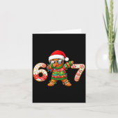 Carte Funny Gingerbread Six Seven 67 Ice Cream Drip Chri (Devant)