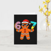 Carte Funny Gingerbread Six Seven 67 Ice Cream Drip Chri (Fleur jaune)