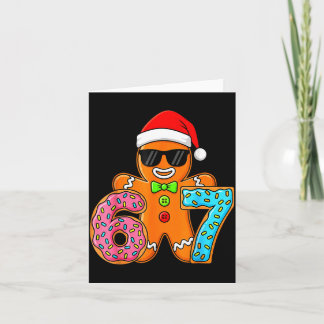 Carte Funny Gingerbread Six Seven 67 Ice Cream Drip Chri