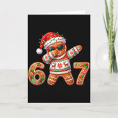 Carte Funny Gingerbread Six Seven 67 Ice Cream Drip Chri (Devant)