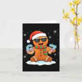 Carte Funny Gingerbread Six Seven 67 Ice Cream Drip Chri (Fleur jaune)