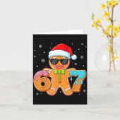 Carte Funny Gingerbread Six Seven 67 Ice Cream Drip Chri (Fleur jaune)