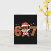 Carte Funny Gingerbread Six Seven 67 Ice Cream Drip Chri (Fleur jaune)