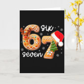 Carte Funny Gingerbread Six Seven 67 Ice Cream Drip Chri (Fleur jaune)